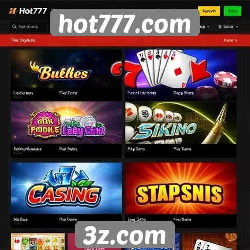 Jogos populares disponíveis em hot777.com