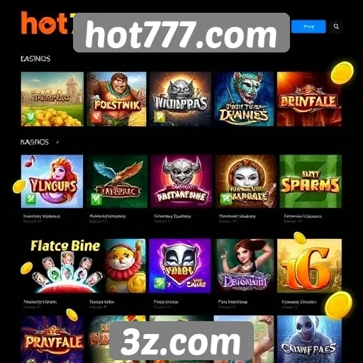 Análise da oferta de jogos no hot777.com