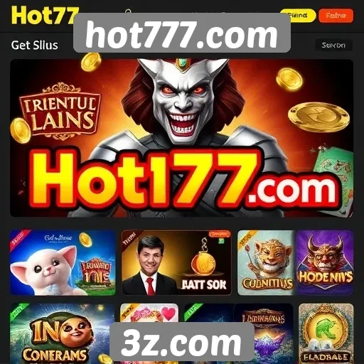 Opções de jogos disponíveis em hot777.com